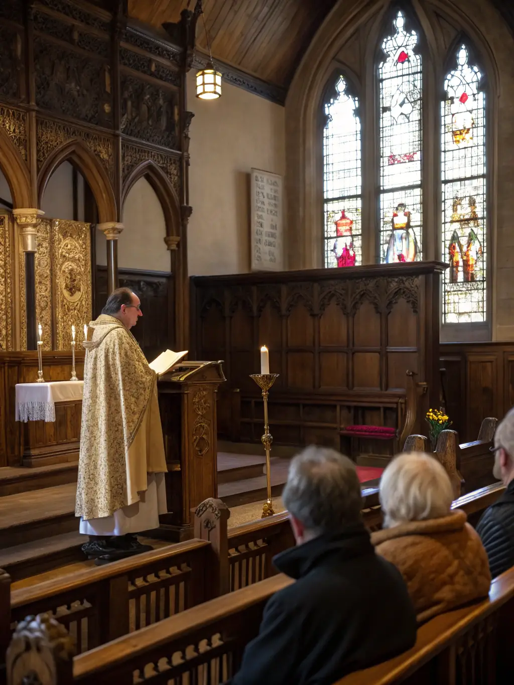 The author speaking passionately at a church event with an attentive audience, delivering a message from 'Heart Security'.