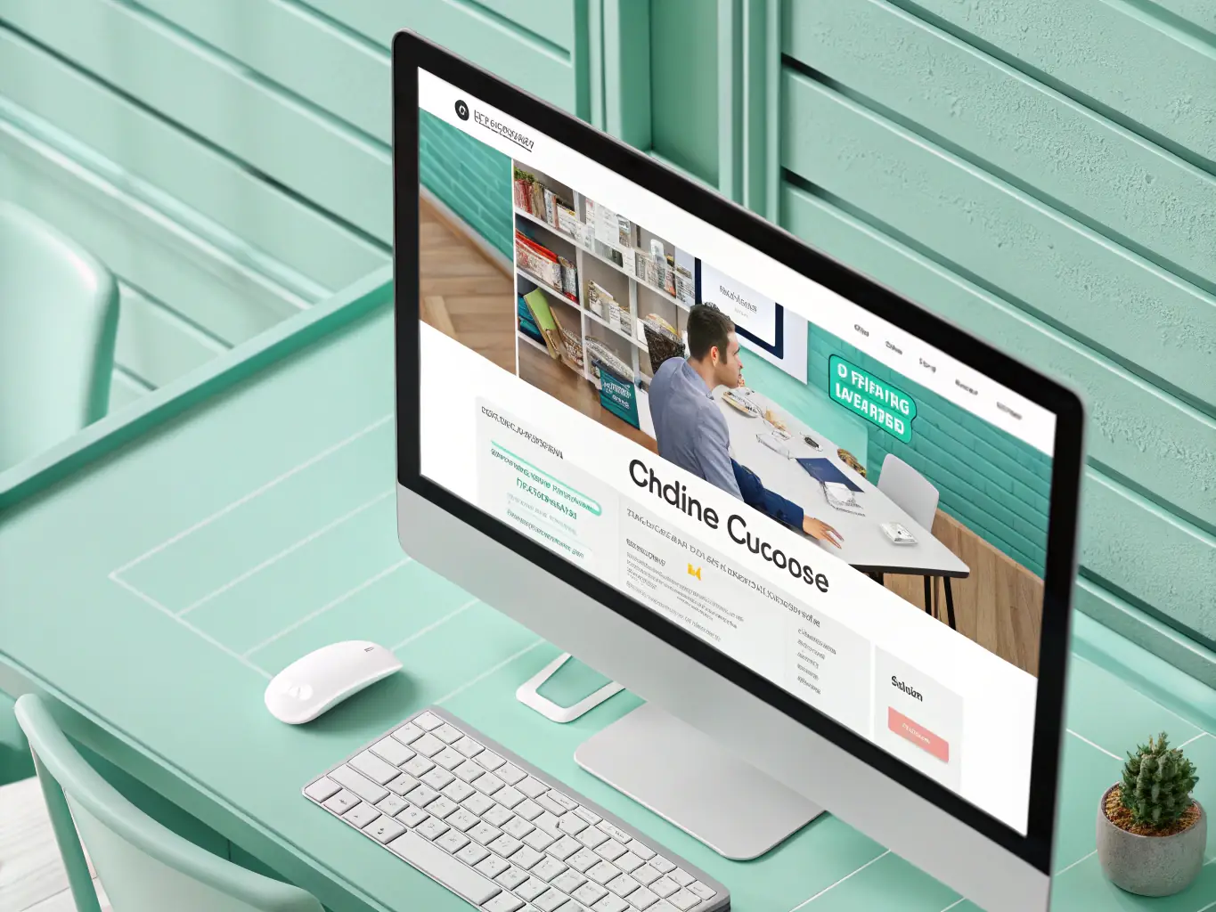 A photograph of an online course interface, showing the author teaching a lesson, with interactive elements and student engagement visible.